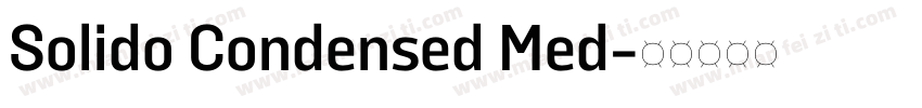 Solido Condensed Med字体转换